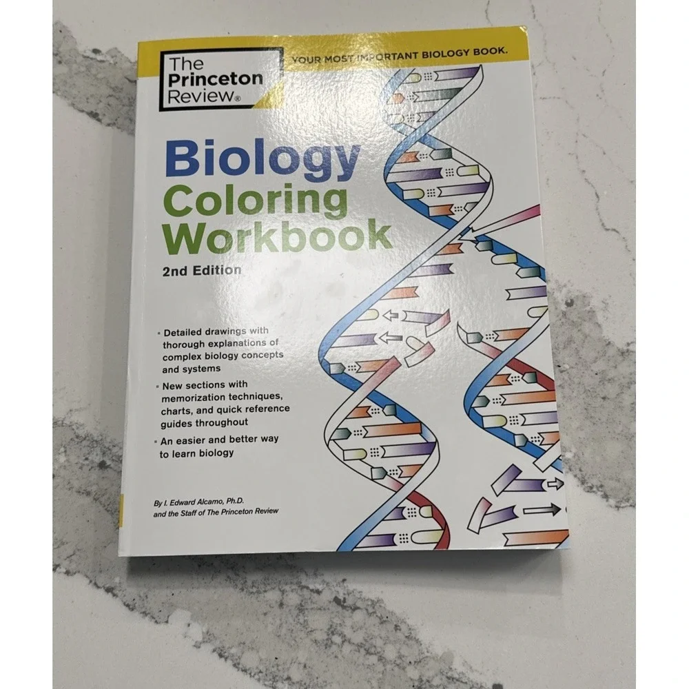 Biology Coloring Workbook, 2nd Edition. Brand New
